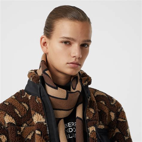 burberry logo jacquard scarf|burberry cashmere scarf jacket.